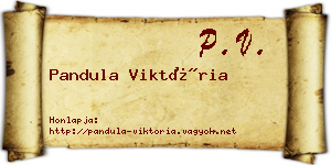 Pandula Viktória névjegykártya