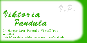 viktoria pandula business card
